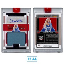 Charlotte Flair - Auto Mat Relic /25 - WWE Panini Three Count - Wrestlemania 38