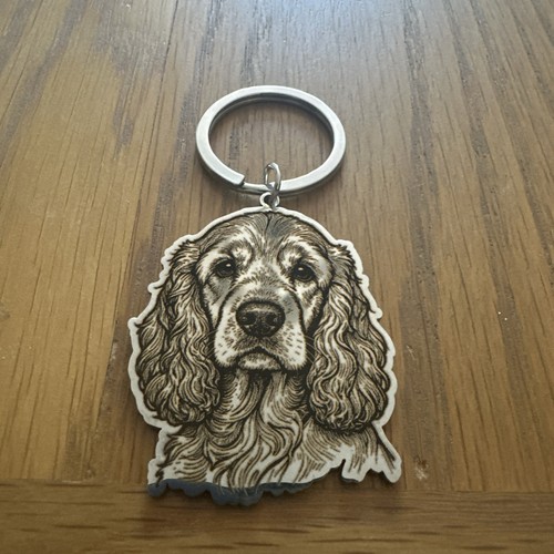 Cocker spaniel laser engraved - spaniel,