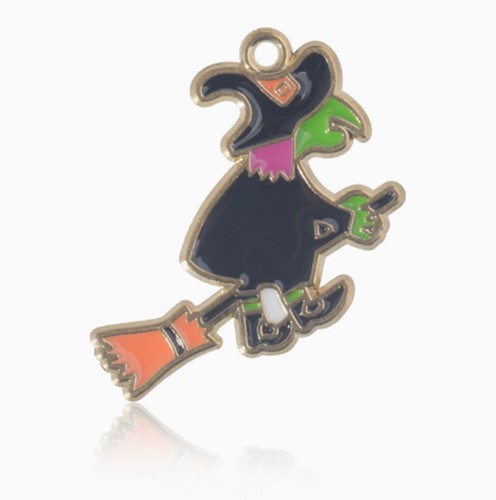 Halloween alloy enamel witch - halloween,