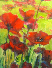 Poppies Original Oil Painting