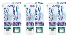 3 x Boxes Sensodyne Clinical Repair Toothpaste. Deep Clean. 75 ml.