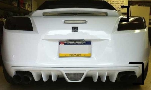 Opel rear bumper diffuser grp - rear,
