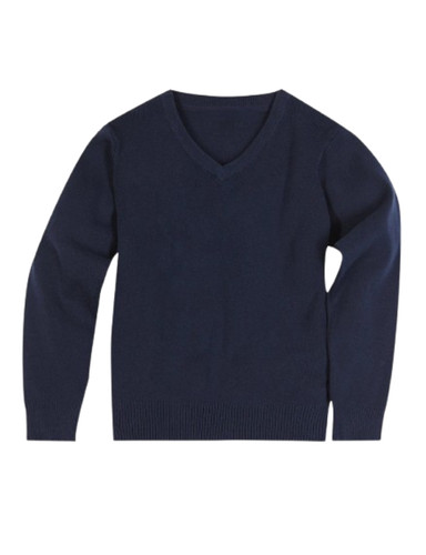 Kids neck school jumper - neck, pure