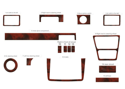 Wood look dash trim - look, for
