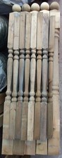 Job Lot Of 12 x Turned Decking Newel Posts 81mm square + 45 Colonial Spindles