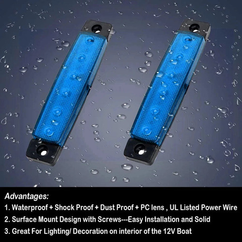 Pcs marine boat led deck - pcs,