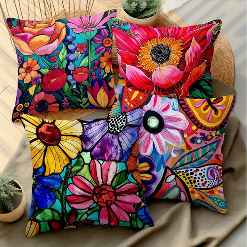 Beautiful boho floral pillow - beautiful,