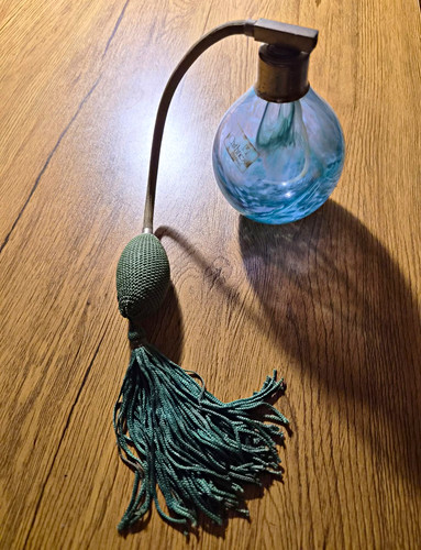 Vintage blue swirl glass - vintage,
