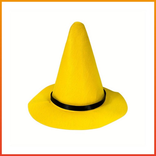 Pointy yellow hat - pointy, halloween