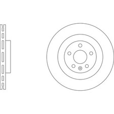 2x Brake Discs Vented For