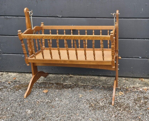 Wooden rockable cot - made, by