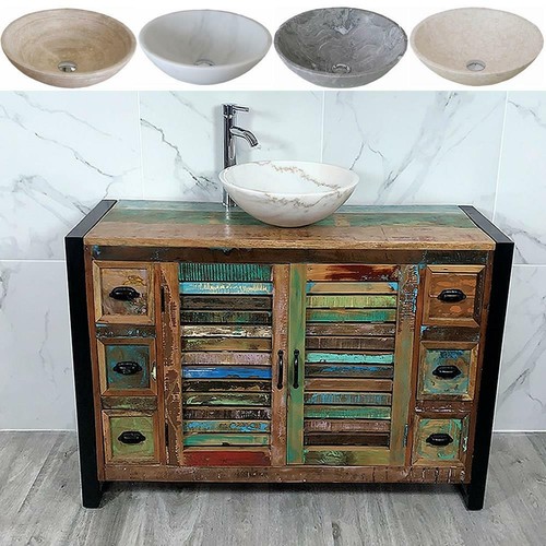 Reclaimed wood bathroom vanity - reclaimed,