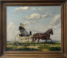 Antique Painting: Couple In A