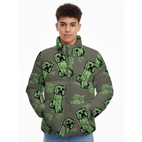 Minecraft boys puffer jacket - minecraft,