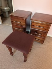 Two-Bedside Cabinets with 3