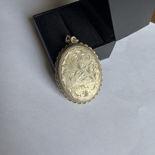 Vintage solid silver locket - vintage,