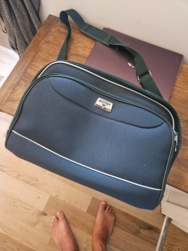 Green antler flight bag - antler,
