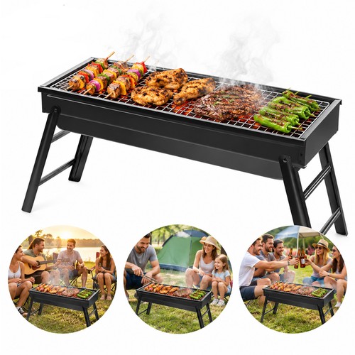 Portable folding charcoal bbq - portable,