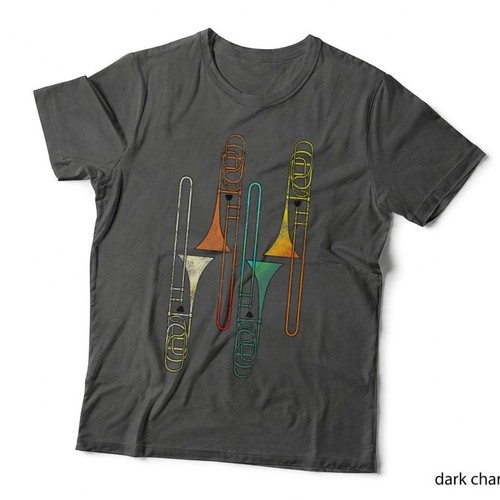 Trombone shirt vintage jazz - trombone,