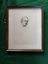 Framed vintage etching LORD