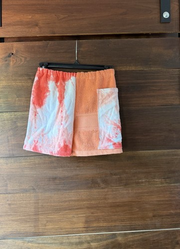 Towel shorts orange - orange, tie