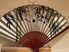 Chinese Fan With Painting Of