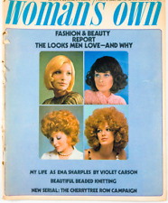 VIOLET CARSON ENA SHARPLES Woman's Own magazine JANE BEATON 70S FASHION KNITWEAR