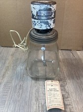 Vintage Farm Master Electric Butter Churn Glass Container Working Unit With Tag