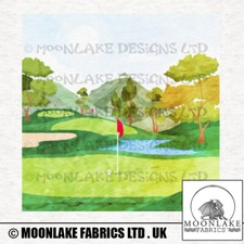 Golf Scenery Fabric Craft