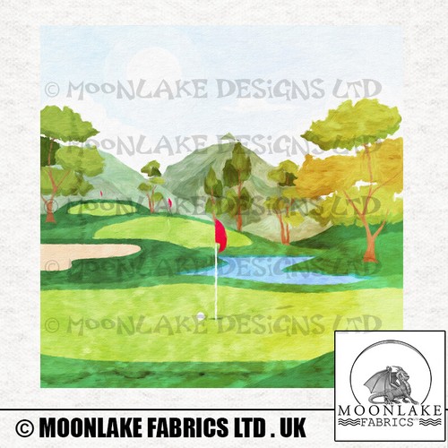Golf scenery fabric craft - scenery,