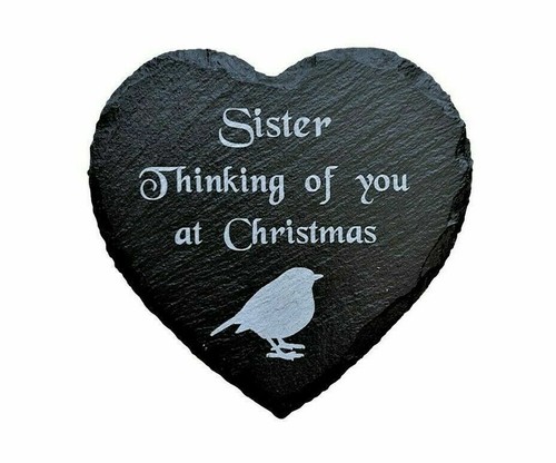 Engraved slate heart - engraved,