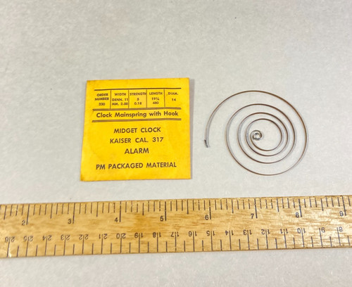 Vintage clock mainspring hook - vintage,