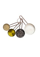 MasterClass Measuring Cup Set with Stainless steel and Glimmering Copper finish