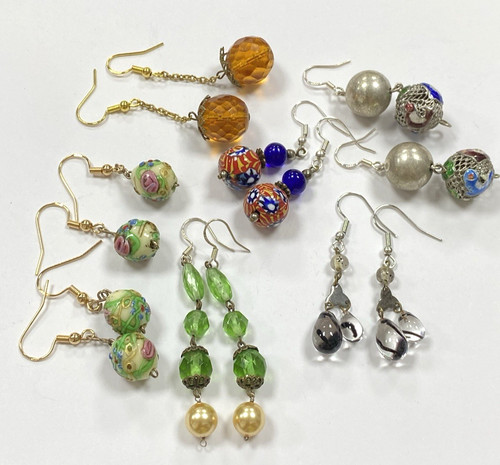Lot upcycled earrings - 7x, /