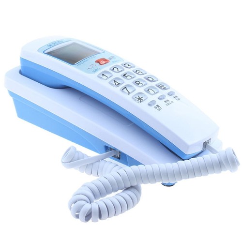 Modern corded phone with big - phone,