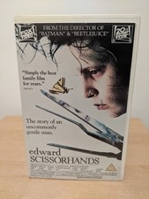 Edward Scissorhands Big Box Ex-Rental VHS 1990