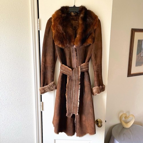 Rizal toscana shearling coat - toscana,