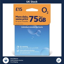 75GB Total Data O2 SIM Package