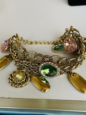Vintage Multi Charm Bracelet by Butler & Wilson with Box