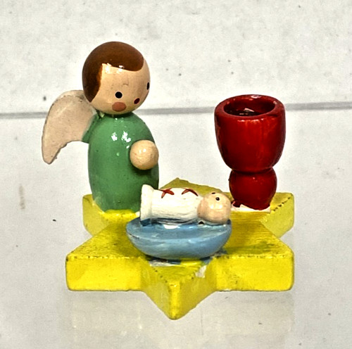 Vintage miniature painted wood - vintage,