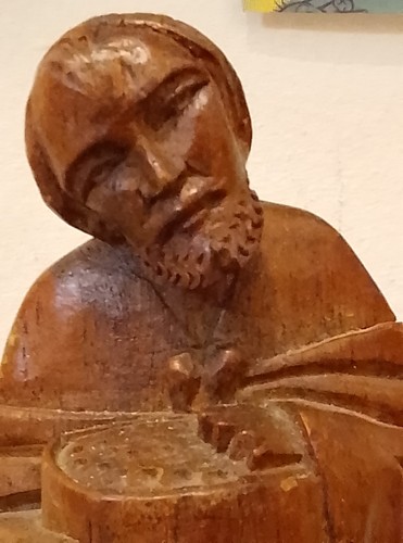 Carved wooden figurine a - carved,