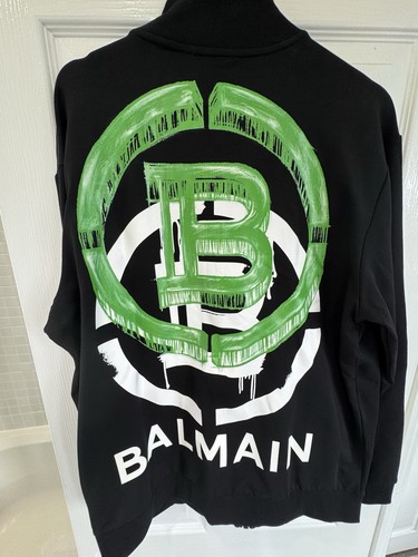 Balmain unisex black full zip - black,