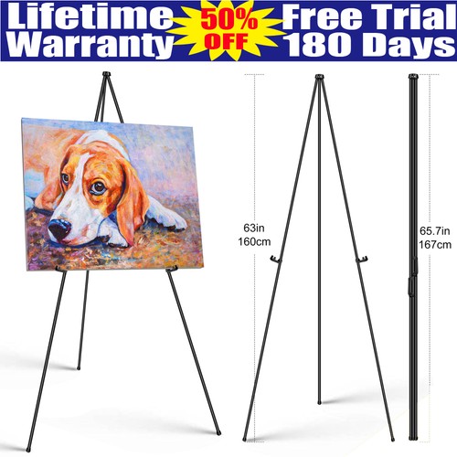 160cm metal studio easel - metal,