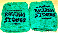 THE ROLLING STONES 2 ROAD CREW WRIST BANDS 'BRIDGES TO BABYLON' WORLD TOUR 1997