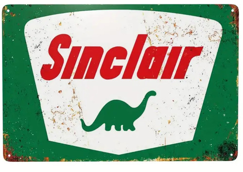 Sinclair dino gas oil sign - oil,
