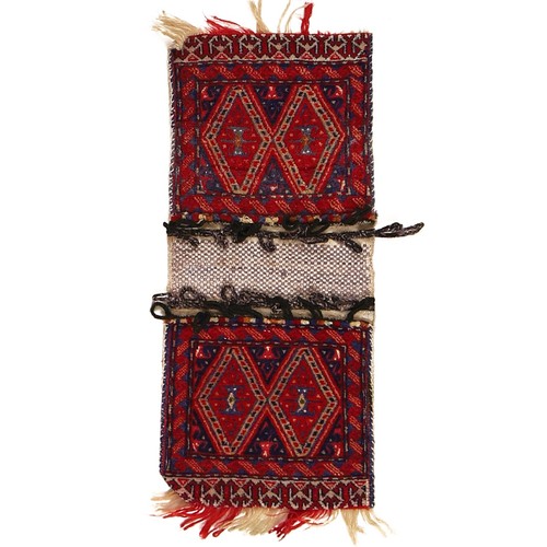 Vintage afghan saddle bag - saddle,