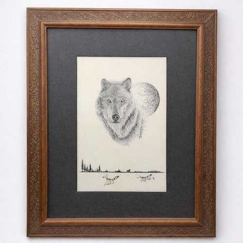 Victor begay signed - signed, wolf
