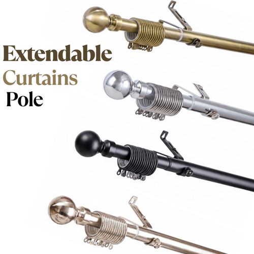 Metal curtain pole 28mm - curtain, 25/28mm