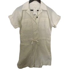 H&M Cream Belted Playsuit Size