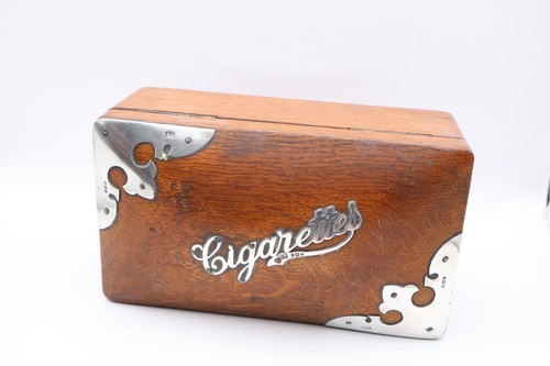 Antique silver mounted wooden - antique,